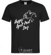 Мужская футболка Happy April fool's day Черный фото