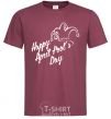Men's T-Shirt Happy April fool's day burgundy фото
