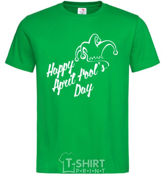 Мужская футболка Happy April fool's day Зеленый фото