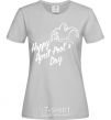 Women's T-shirt Happy April fool's day grey фото