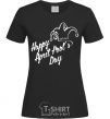 Женская футболка Happy April fool's day Черный фото