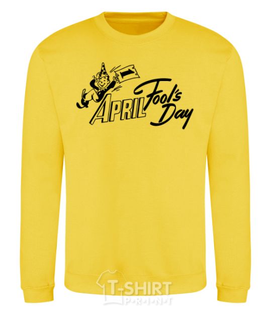 Sweatshirt Первое апреля yellow фото