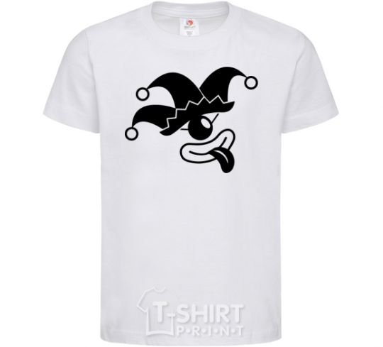 Kids T-shirt Cyclops the jester White фото