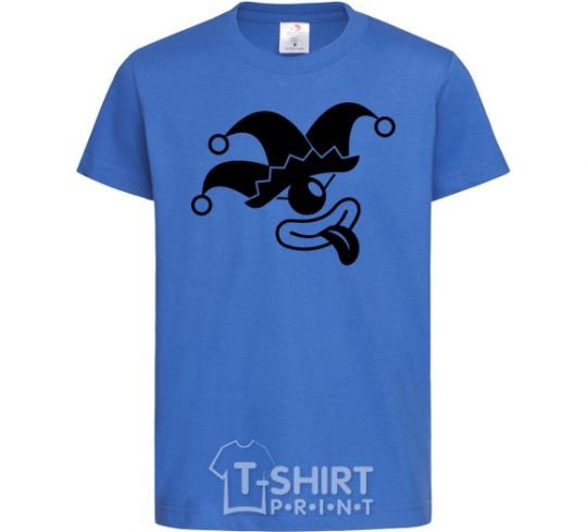 Kids T-shirt Cyclops the jester royal-blue фото