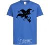 Kids T-shirt Cyclops the jester royal-blue фото