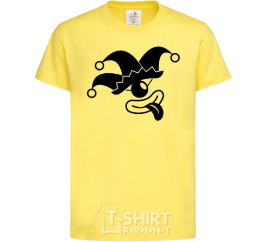 Kids T-shirt Cyclops the jester cornsilk фото