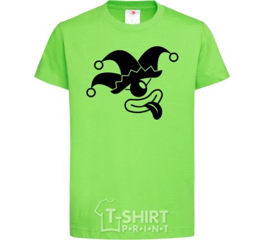 Kids T-shirt Cyclops the jester orchid-green фото