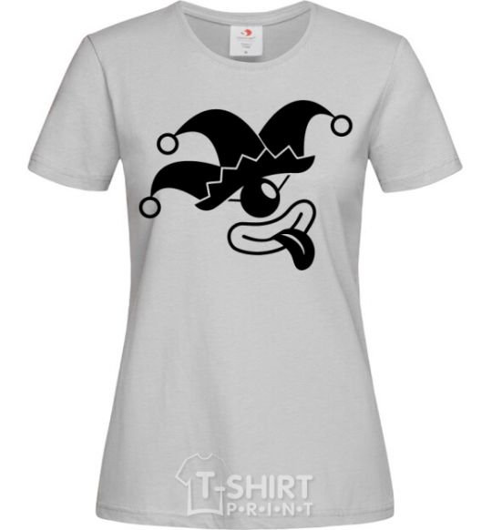 Women's T-shirt Cyclops the jester grey фото