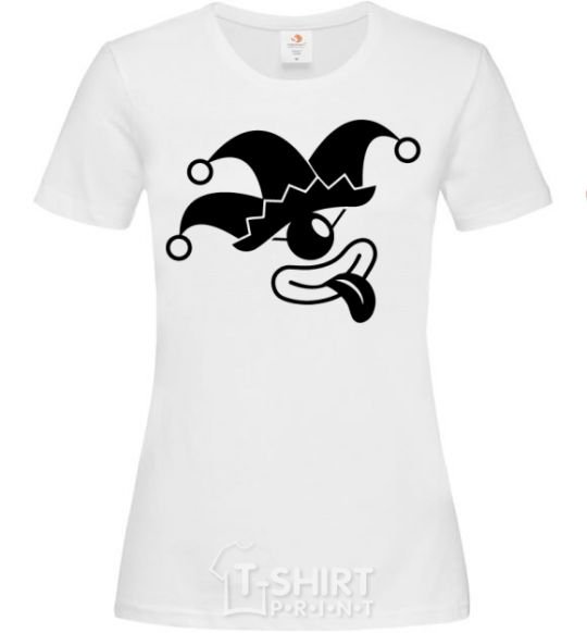 Women's T-shirt Cyclops the jester White фото
