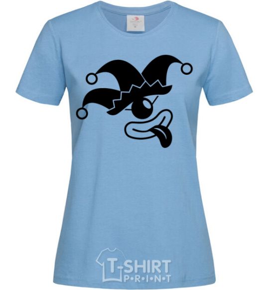 Women's T-shirt Cyclops the jester sky-blue фото