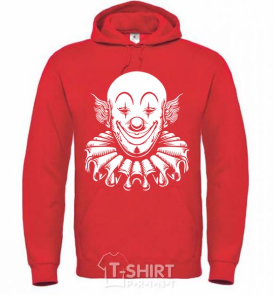Men`s hoodie Clown bright-red фото