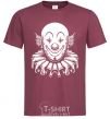 Men's T-Shirt Clown burgundy фото
