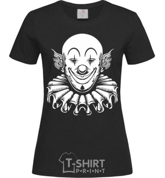 Women's T-shirt Clown black фото