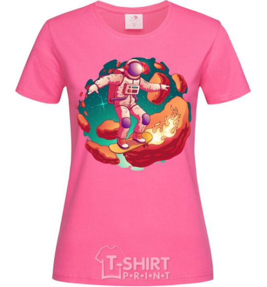 Women's T-shirt Astronaut skater heliconia фото