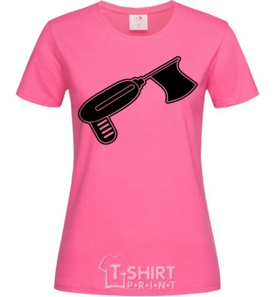 Женская футболка Дрель с флагом Ярко-розовый фото