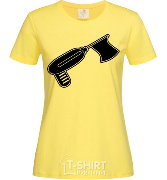 Женская футболка Дрель с флагом Лимонный фото
