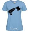 Women's T-shirt Flag drill sky-blue фото