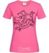 Женская футболка Шут Ярко-розовый фото