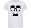 Kids T-shirt Mustache glasses White фото