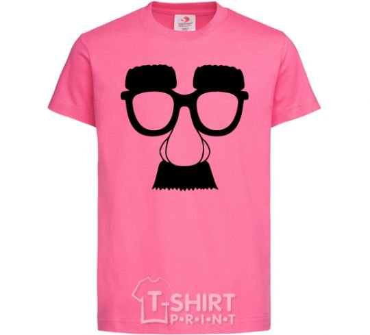 Kids T-shirt Mustache glasses heliconia фото