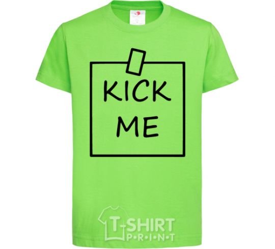 Kids T-shirt Kick me note orchid-green фото