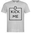 Men's T-Shirt Kick me note grey фото