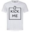 Men's T-Shirt Kick me note White фото