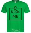 Мужская футболка Kick me note Зеленый фото