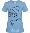 Women's T-shirt Шуга sky-blue фото