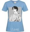 Women's T-shirt Chimin sky-blue фото