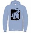 Men`s hoodie August D sky-blue фото