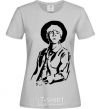 Women's T-shirt Suga in hat grey фото