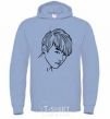 Men`s hoodie Mister Jeon sky-blue фото