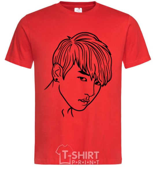 Men's T-Shirt Mister Jeon red фото