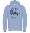 Men`s hoodie Jimin Park sky-blue фото