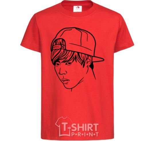 Kids T-shirt Jimin Park red фото