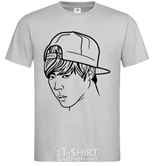 Men's T-Shirt Jimin Park grey фото