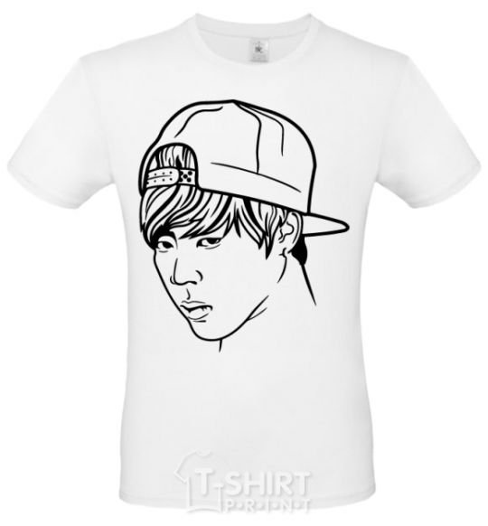 Men's T-Shirt Jimin Park White фото