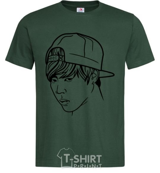 Men's T-Shirt Jimin Park bottle-green фото