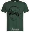 Men's T-Shirt Jimin Park bottle-green фото