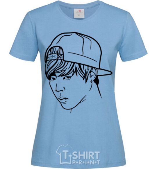 Women's T-shirt Jimin Park sky-blue фото