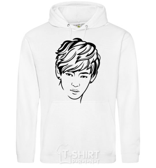 Men`s hoodie Kim Taehyung White фото