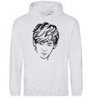 Men`s hoodie Kim Taehyung sport-grey фото