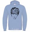 Men`s hoodie Kim Taehyung sky-blue фото