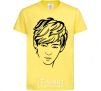 Kids T-shirt Kim Taehyung cornsilk фото