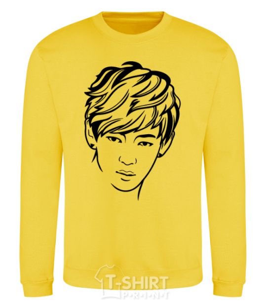 Sweatshirt Kim Taehyung yellow фото