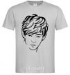 Men's T-Shirt Kim Taehyung grey фото