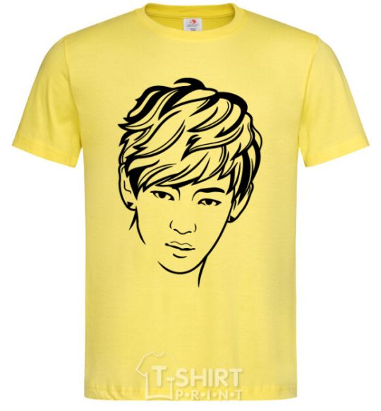 Men's T-Shirt Kim Taehyung cornsilk фото