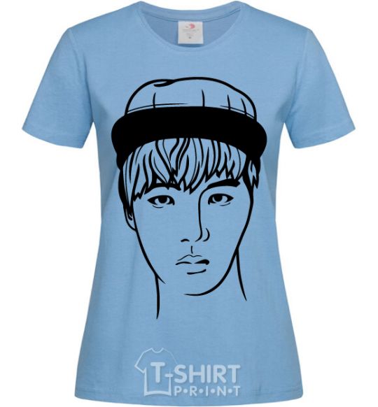 Women's T-shirt J-Hope sky-blue фото