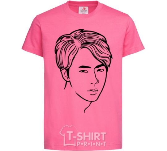 Детская футболка Worldwide handsome Ярко-розовый фото